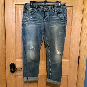 Silver boyfriend sz. 29